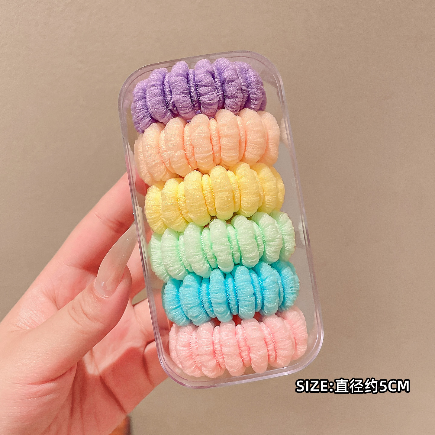 Banda elástica de lana de colores