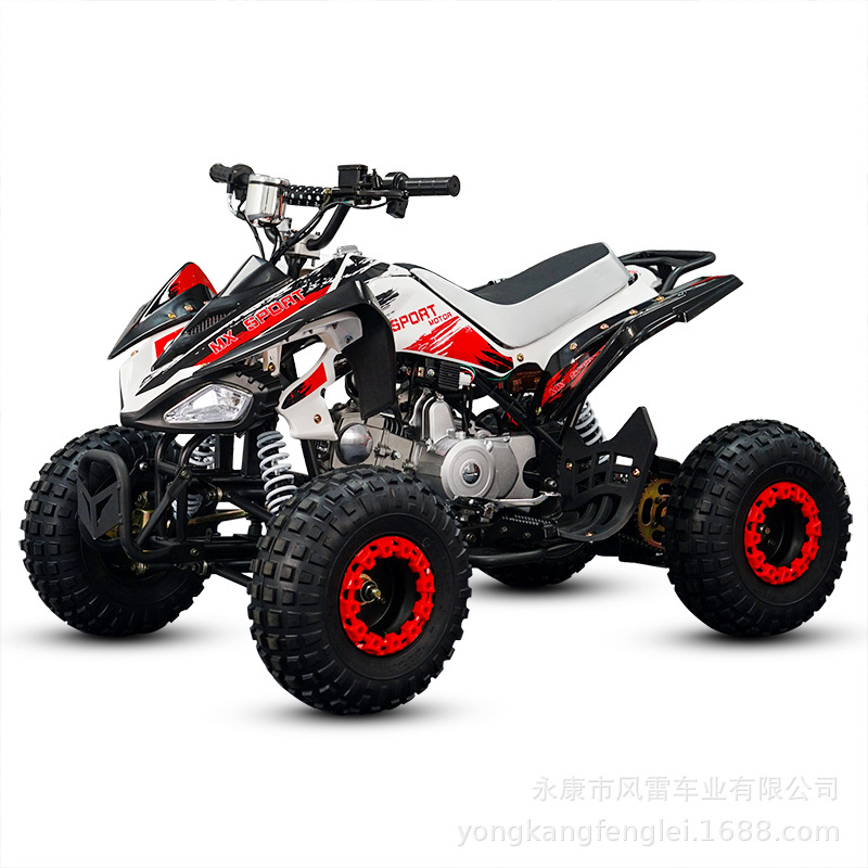 Cuatrimoto Todoterreno ATV 125-150CC de Hierro y Cartón, Transmisión por Cadena
