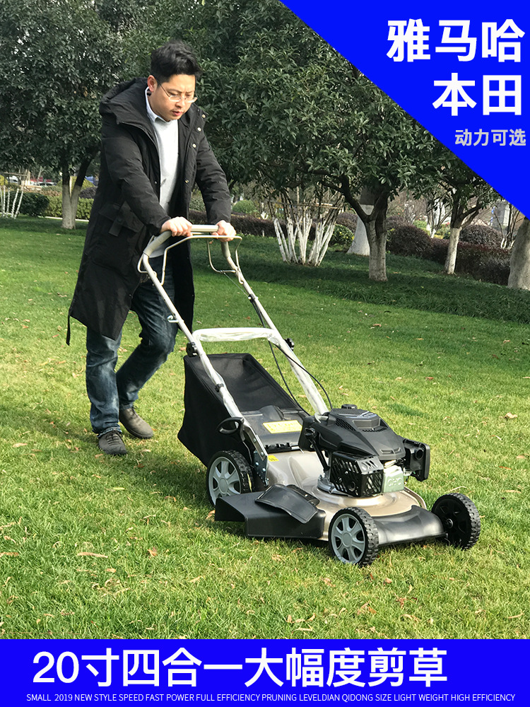 MA190 GXV160汽油草坪机四冲程割草机自走手推式多功能剪草机推草