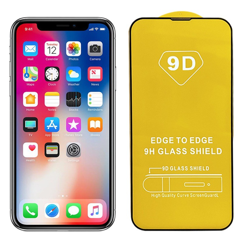 Protector de Pantalla de Vidrio Templado 9D para iPhone 14 Pro Max, Pantalla Completa de Alta Definición para Apple 13, Protector de Pantalla para 11 XR al por Mayor