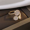 Fashionable universal one size wedding ring, European style, diamond encrusted, simple and elegant design, wholesale