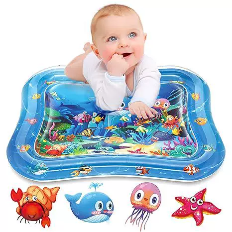 Cross-Border Inflatable Baby Play Mat, Large Crawling Water Mat for Babies, Thickened Children's Play Cushion