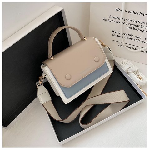 Contraste color costura versátil casual de las mujeres 2022 bolsa de moda nuevo otoño hombro de las axilas bolsa de mensajero de las mujeres ins