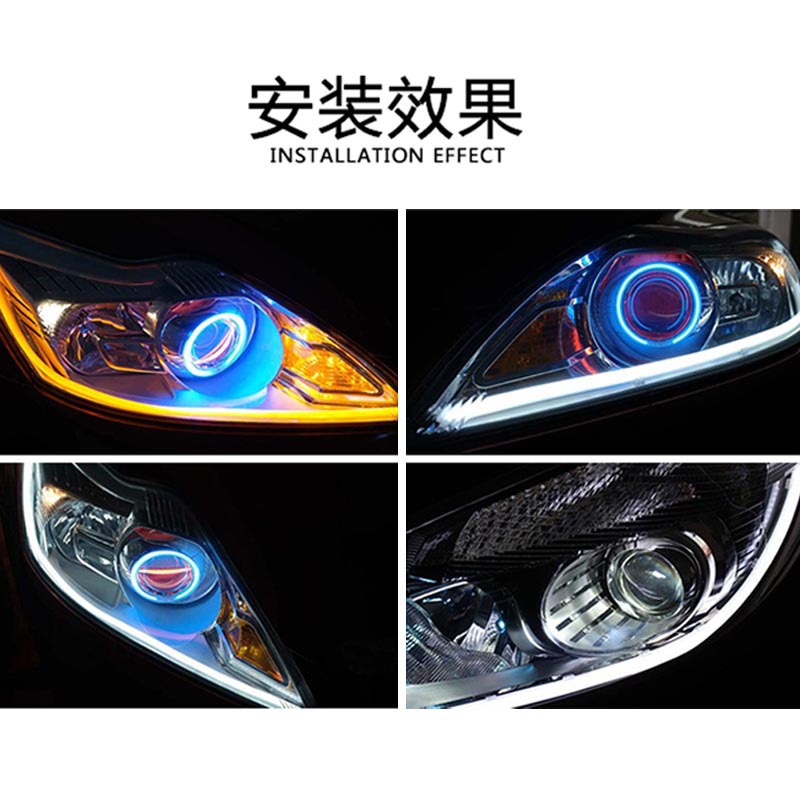 Alto brillo LED guía de luz Ángel ojo 3,0 pulgadas 2,5 lente del coche Lámpara decorativa diablo ojo LED Ángel ojo apertura