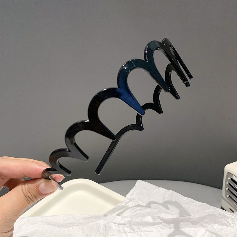 新しいレトロなラインストーンツイストヘッドバンド、ハイエンドでエレガントなヘッドバンド、ヘアピン、女性用インターネットセレブスタイルのつば広ヘアプレス洗顔フープ|undefined