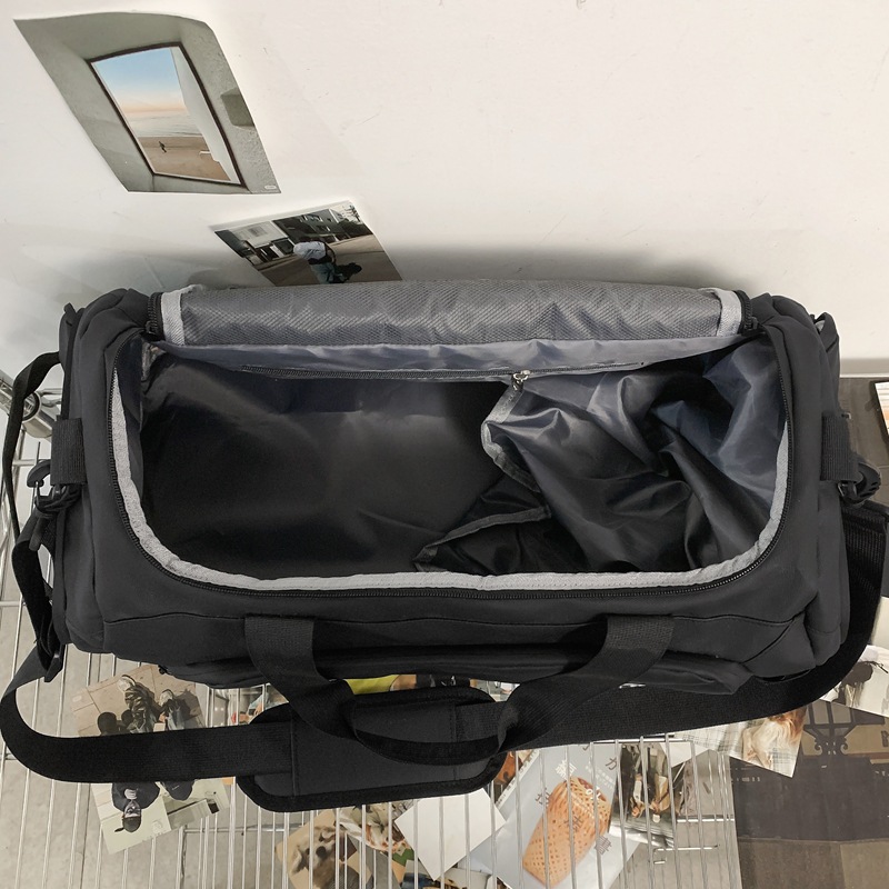 Nuevo bolso de viaje transfronterizo, bolso deportivo de alta gama para hombre, separación en seco y húmedo, bolso de equipaje de mano multifuncional de doble espalda