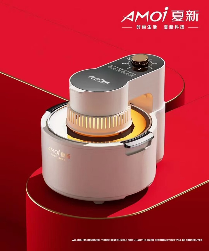 Xianke 大容量 5L エアフライヤーオイルフリー多機能電気フライヤー家庭用乾燥防止オールインワンエアフライヤー|undefined