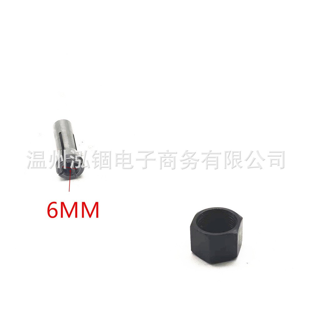 Portabrocas de 6 mm con tuerca