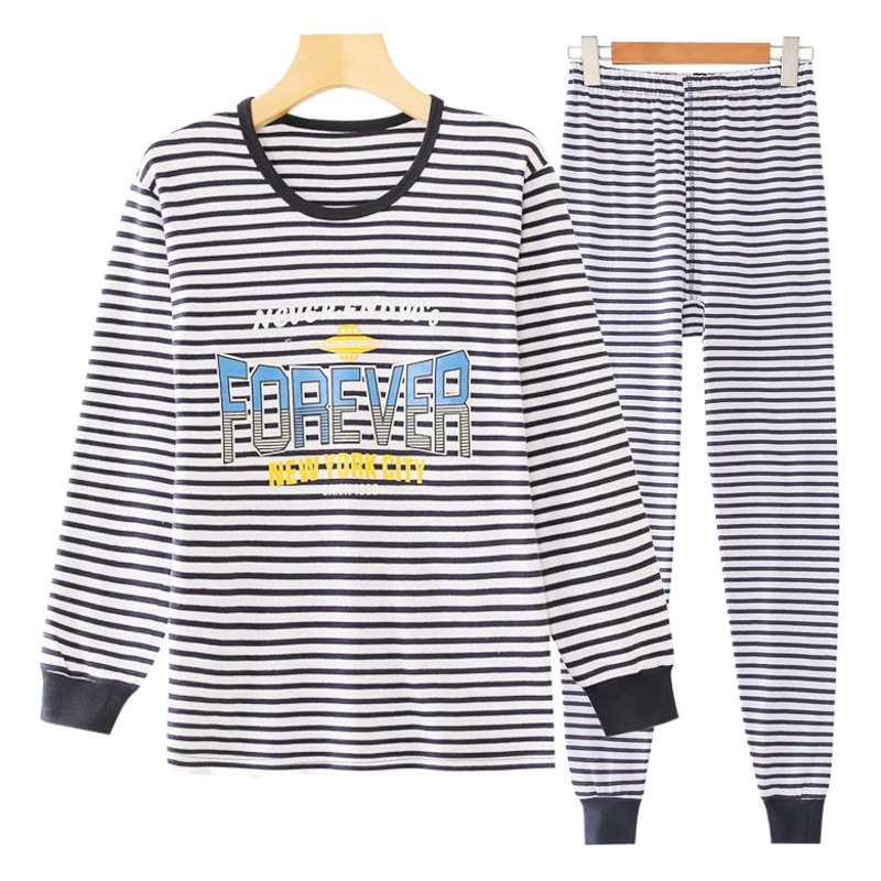 Adolescentes medio y grande ropa interior para niños traje de niños extra grande ropa de otoño pantalones largos traje suéter de algodón ropa interior larga para hombres