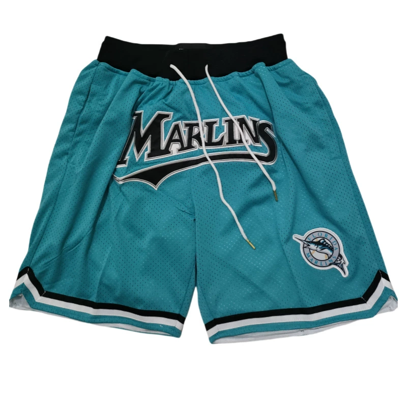 Шорты (JD) в стиле MLB/NFL, с вышитыми логотипами, лёгкие и дышащие, S–XXL