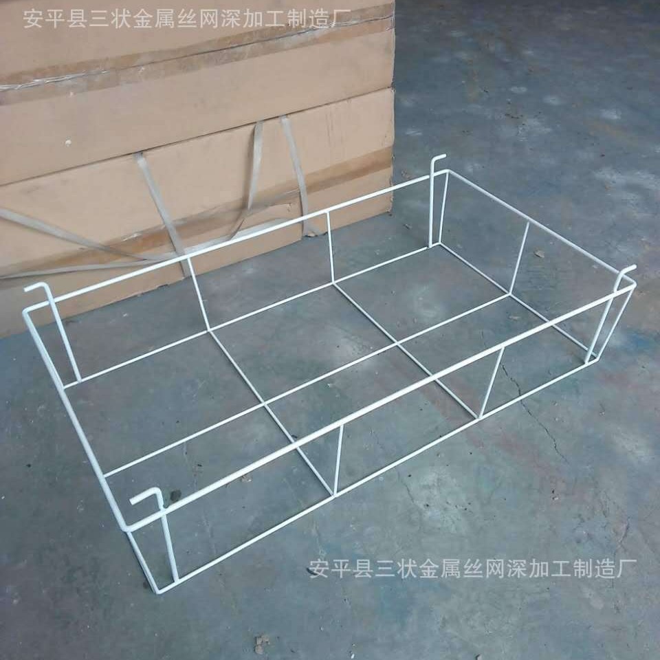 网筐篮收纳篮铁丝架筐置物筐铁丝焊接表面喷涂白色粉末货架