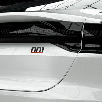Car logo matte metal car tail