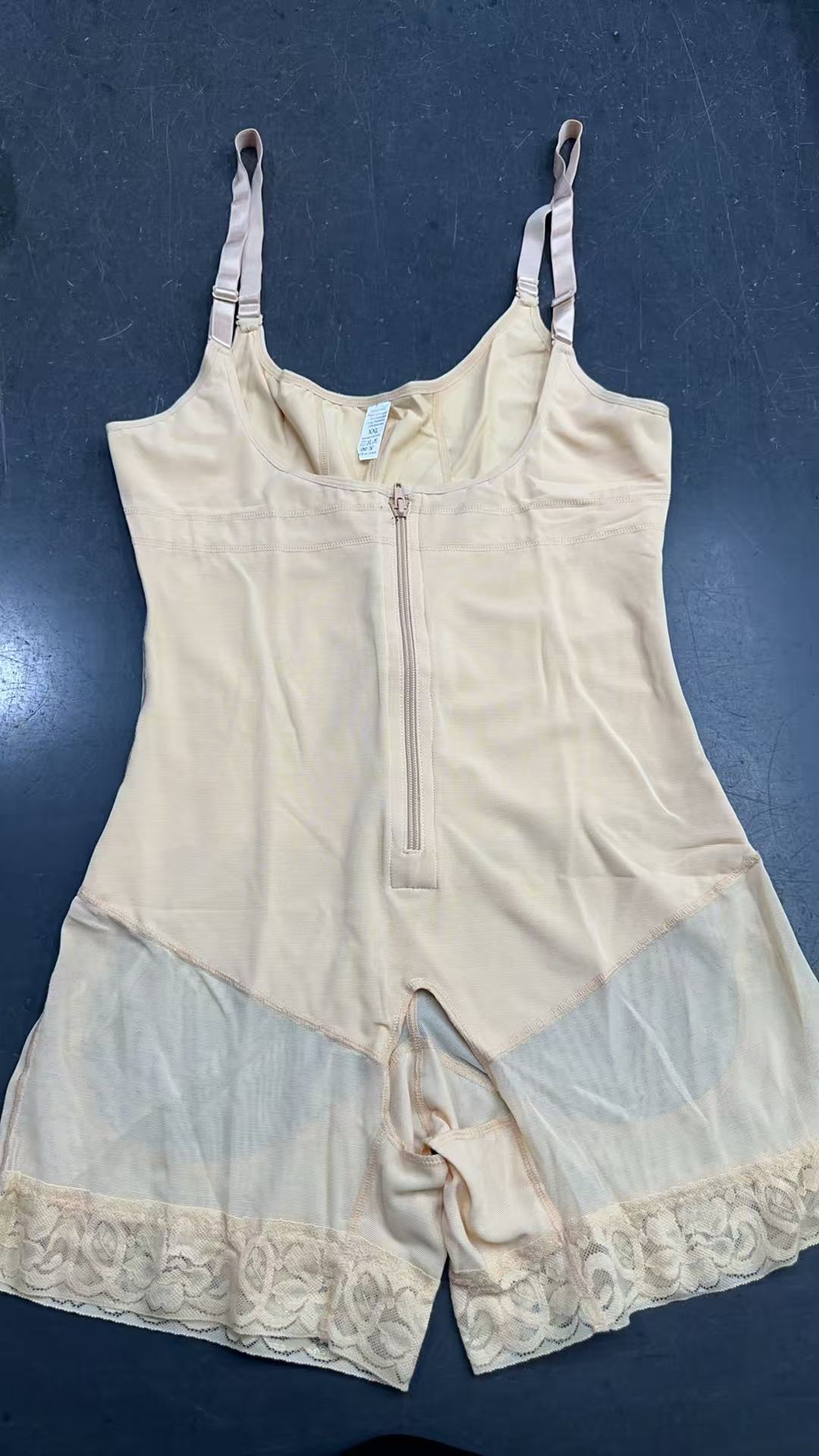 Pantalones de modelado de vientre de cintura alta europeos y americanos pantalones de conformación de cuerpo pantalones de levantamiento de cadera de contracción de vientre pantalones de encaje cremallera corsé Honda ropa interior de una pieza