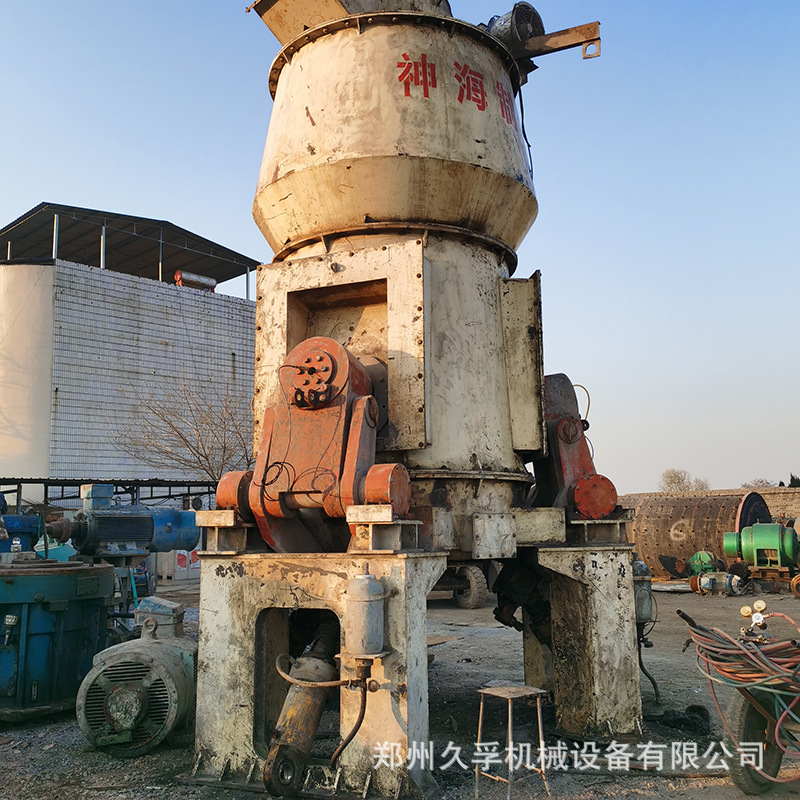 出售二手130立式磨粉机矿粉设备 碳酸钙矿渣磨粉机 二手三辊立磨
