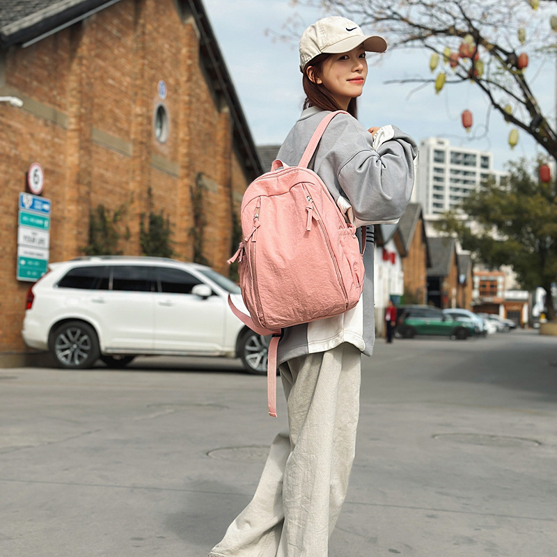 Estudiantes de secundaria retro estadounidenses, bolsos de lona, bolsos de hombro, estilo de alojamiento original, gran capacidad, 100 mochilas escolares, mochilas casuales