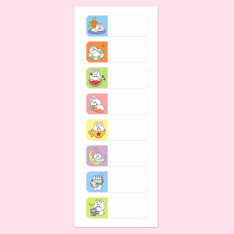 Waterproof name sticker, rabbit