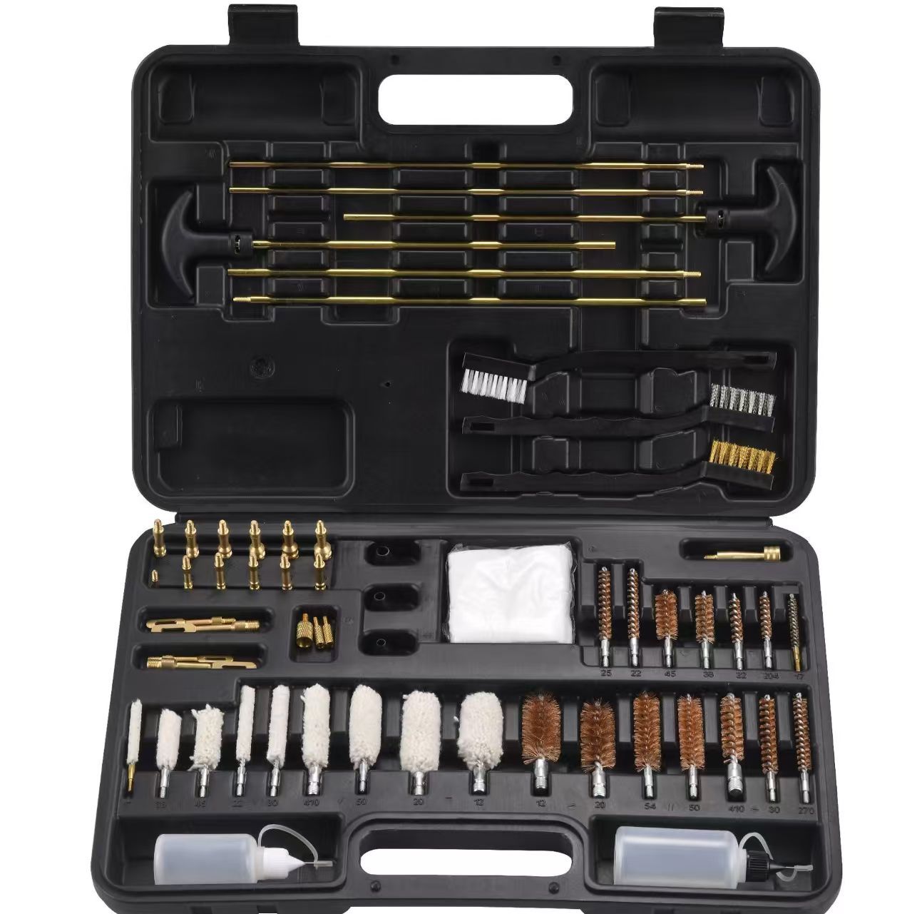 Juego de cepillos de limpieza transfronterizos al por mayor para Amazon, herramientas de mantenimiento y limpieza para armas de fuego y tuberías, herramientas multifuncionales para limpieza de armas domésticas.