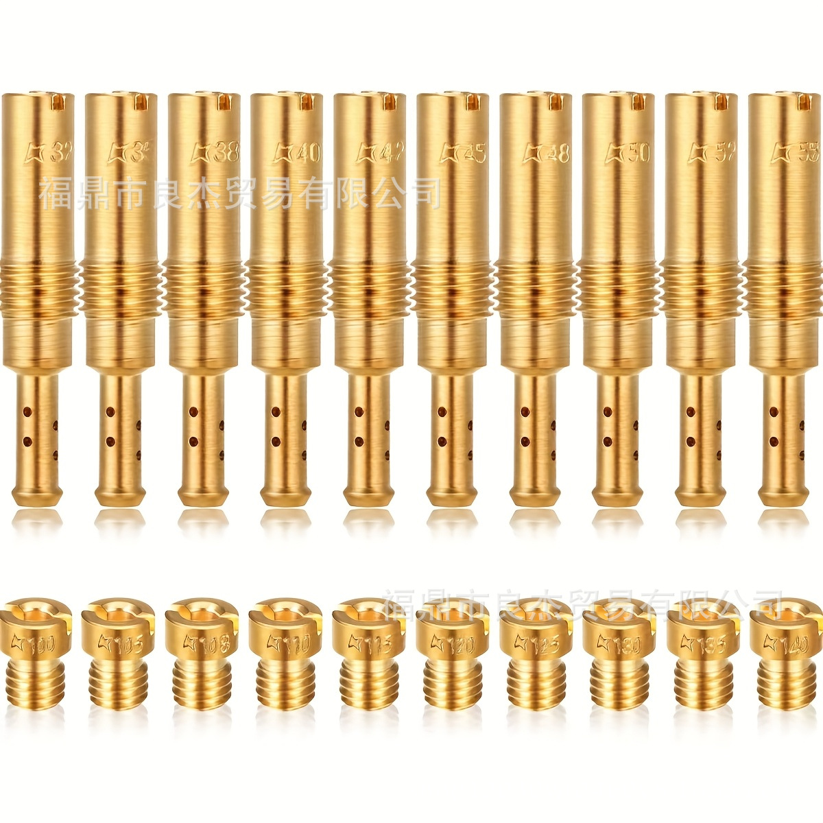 20Pcs Suitable for Nibbi Pwk Oko Cvk Pwm Pe Carburetor Main and Auxiliary Orifice Idle Round Head Spray