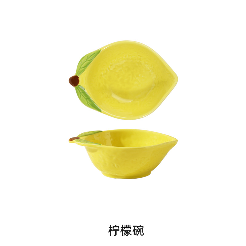 Frutas y verduras de cerámica creativas caseras platos de inmersión condimentos bocadillos de frutas y verduras