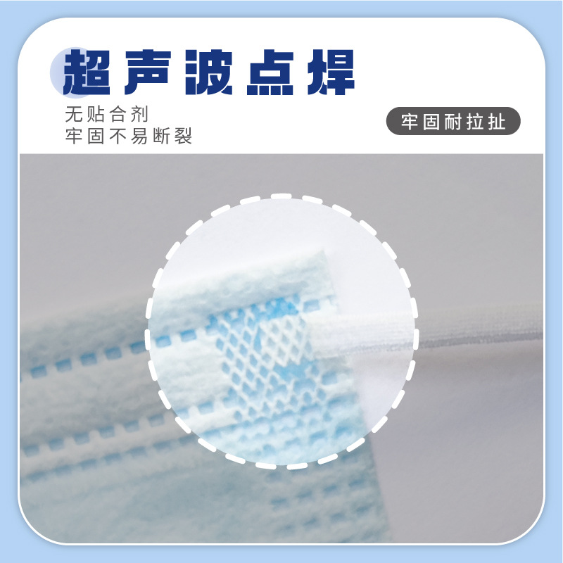 disposable blue medical mask for adults