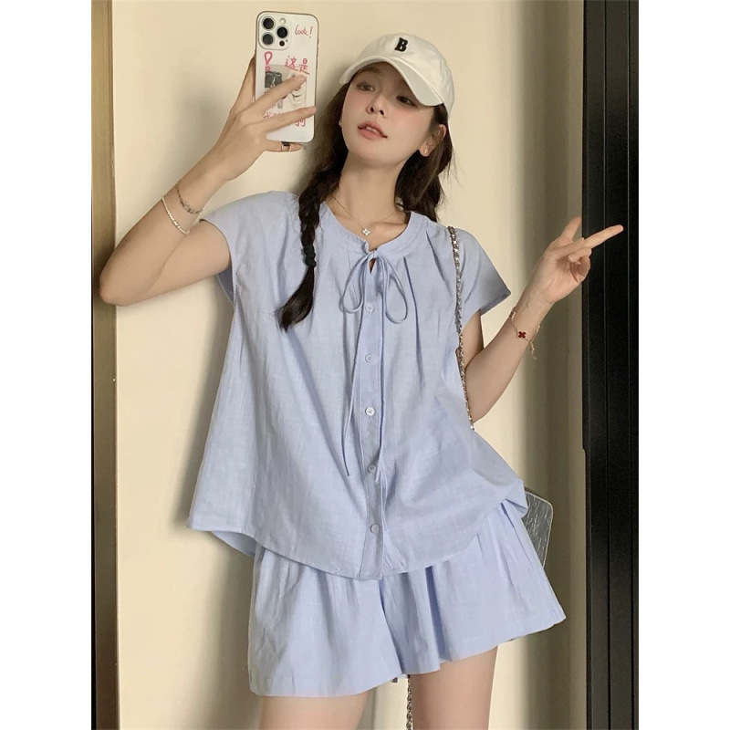 Breastfeeding Clothes for Going Out, Fashionable Hot Mom Style, New Summer Shorts Two-Piece Set, Postpartum Outerwear, Nursing Tops, Summer Wear Breastfeeding Clothes for Going Out, Fashionable Hot Mom Style, New Summer Shorts Two-Piece Set, Postpartum Outerwear, Nursing Tops, Summer Wear