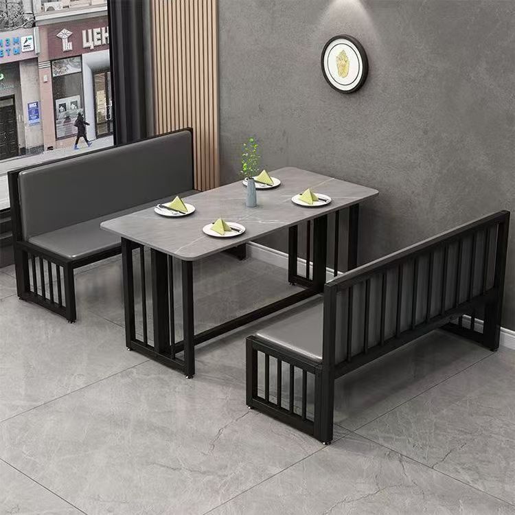 Restaurant bench seat, barbecue bar booth sofa, hot pot restaurant two-seater/three-seater soft cushion iron backrest chair Restaurant bench seat, barbecue bar booth sofa, hot pot restaurant two-seater/three-seater soft cushion iron backrest chair