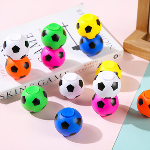 Cross-border nostalgic children's creative decompression fingertip gyro 3.5cm football finger gyro twist egg decompression small toy