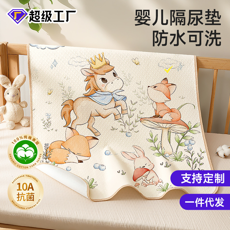 Diaper Pad for Infants and Kidsren, Waterproof and Washable, Class a Maternal and Infant Grade Baby Large Size Bed Sheetss, Breathable Aunt Care Pad