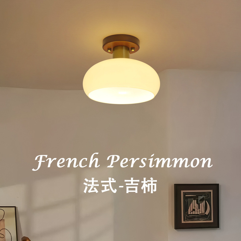 Antique Auschle Light Corridor Light Ceiling Light Simple Creative Light Luxury All Copper Entrance Door Light Entrance Light