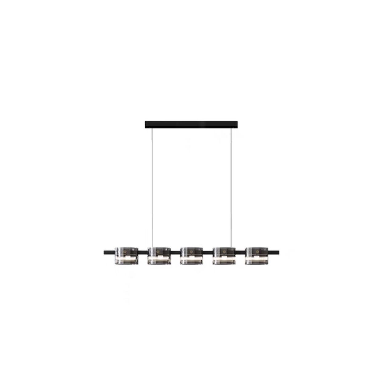 Italiano minimalista barra de vidrio largo lámpara de comedor de diseño moderno y minimalista barra de diseño nórdico lámpara de sala de estar creativa