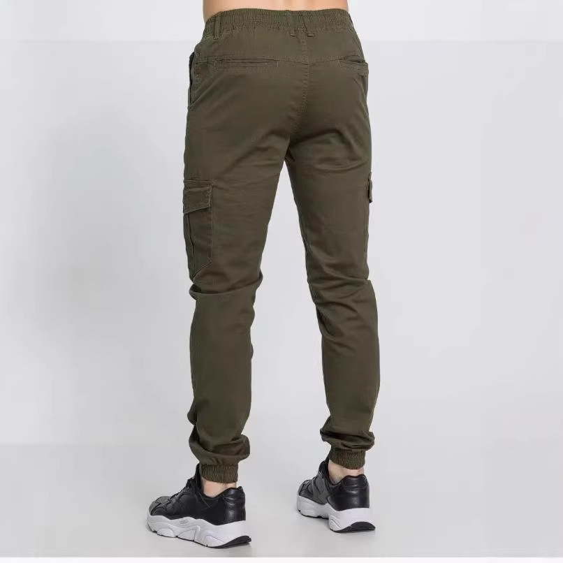 Freizeit-Arbeitshose für Herren mit mehreren Taschen – Bequeme lange Stretch-Baumwollhose für den Alltag (Armeegrün, Schwarz, Blau)_voghion.com