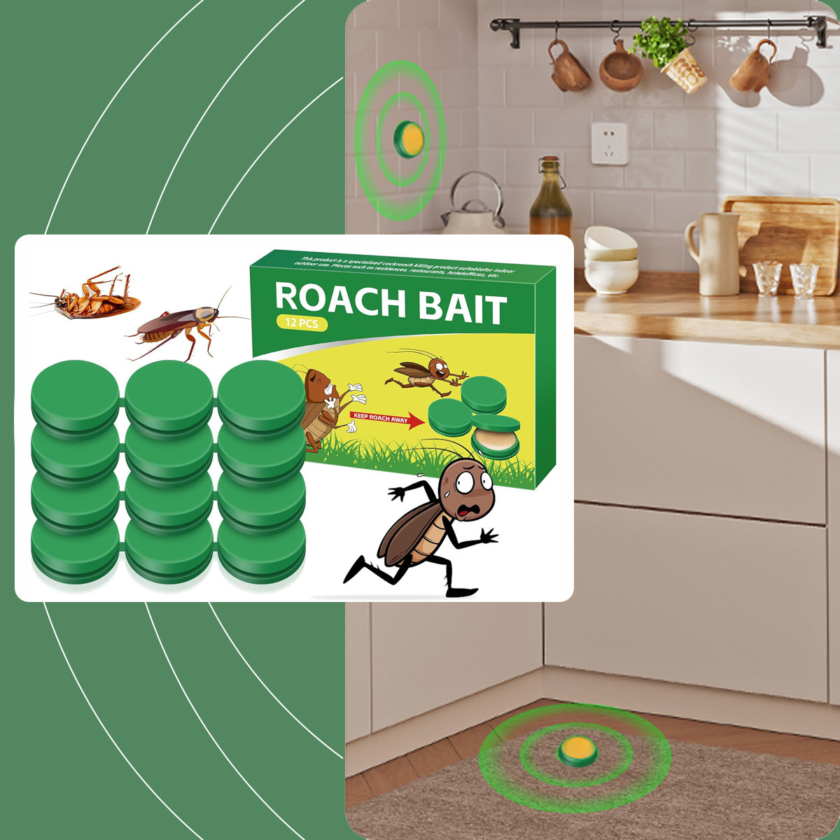 Homtopy Cockroach Repellent Home Dormitory Kitchen Powerful Cleaning Cockroach Repellent Spot Wholesale