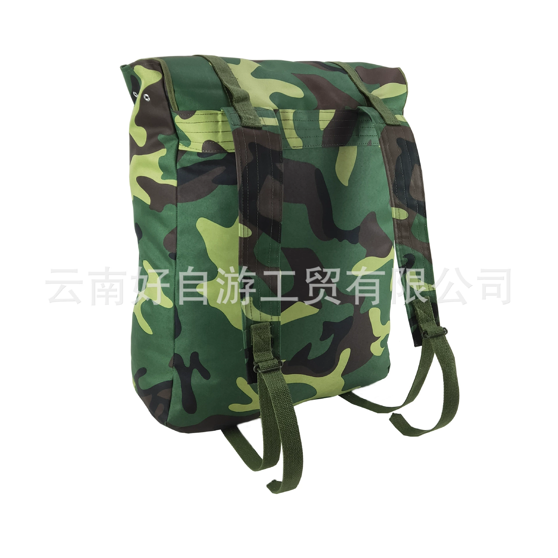 Производитель на складе, оптовая продажа, зеленый цветок, камуфляж, холст с покрытием, военная тактическая сумка для фанатов, спортивная сумка для альпинизма, водонепроницаемый рюкзак
