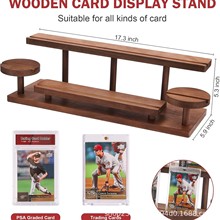 木制分级卡展示架运动卡分级卡交易卡包架盲盒抽卡小卡手办展示架