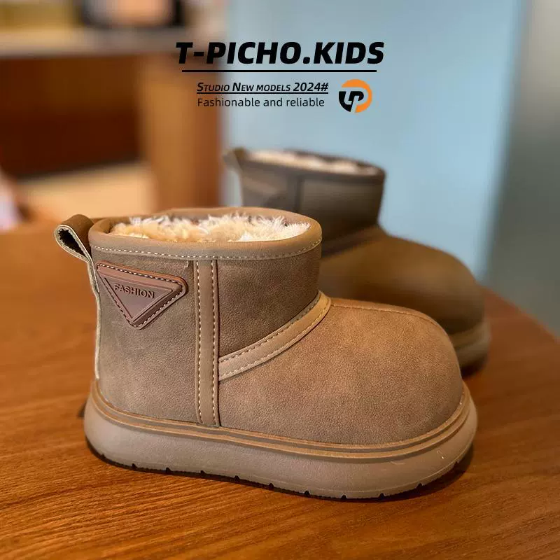 Детские зимние новые сапоги Kabbala Snow Boots зимние 2024 новые туфли для девочек корейские теплые туфли для мальчиков