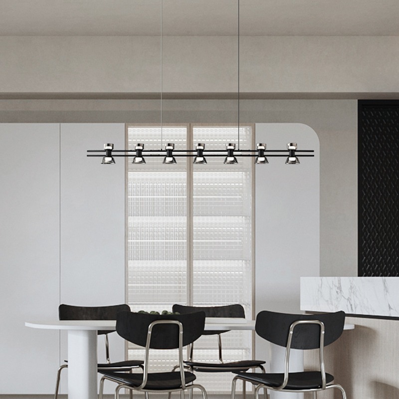 E-commerce suministro moderno minimalista restaurante candelabro minimalista diseñador italiano barra barra barra de vidrio de lámpara