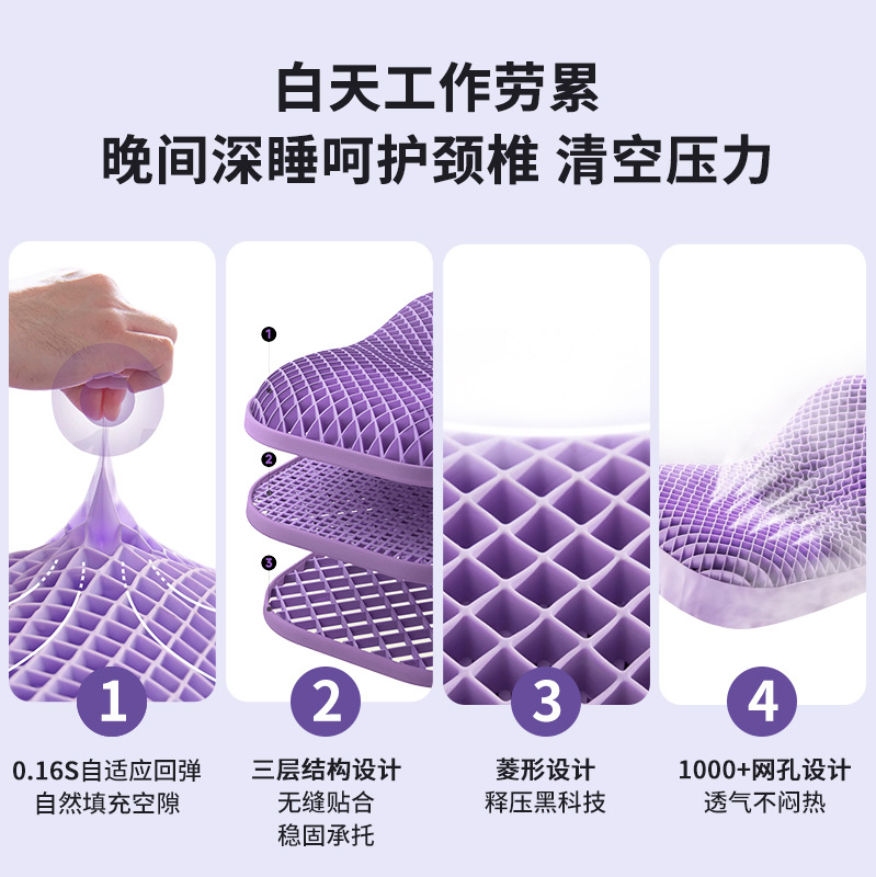 国境を越えたTPE枕区分ペクチン枕頚椎翼助睡眠無圧枕ネット赤同タイプ枕卸売り