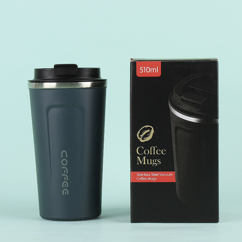 Taza de vacío de café de segunda generación de acero inoxidable 304 simple gran capacidad portátil al aire libre para hombres y mujeres taza portátil de oficina en stock