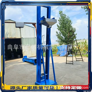 槽钢主架定制单斗提料机 粮食入罐颗粒翻斗提料机 自动卸料喂料机