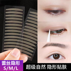 顏里蕾絲隱形雙眼皮貼化妝師專用自然無痕美目貼男女通用批發