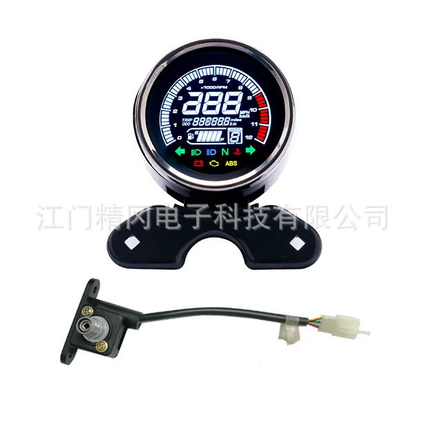Мотоцикл модифицированный ЖК-цифровой счетчик с аварийной сигнализацией напряжения температуры воды ABS солнечный свет