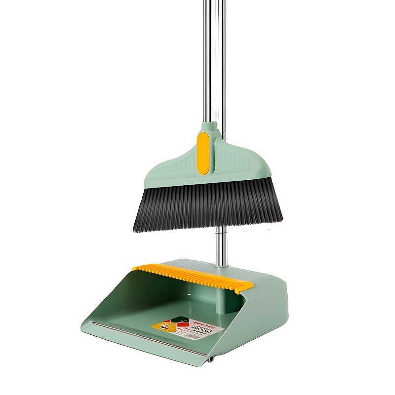빗자루 더스트 팬 세트 가정용 빗자루 콤비네이션 스위핑 빗자루 비 스틱 헤어 스크래핑 바닥 쓰레기 삽 아티팩트