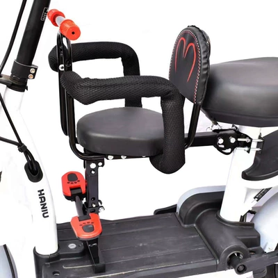 Seat Front-Mounted Aima Electric | Electric car child seat - 308-thickened-single-seat-armrest-foot-half-guard-net-backrest