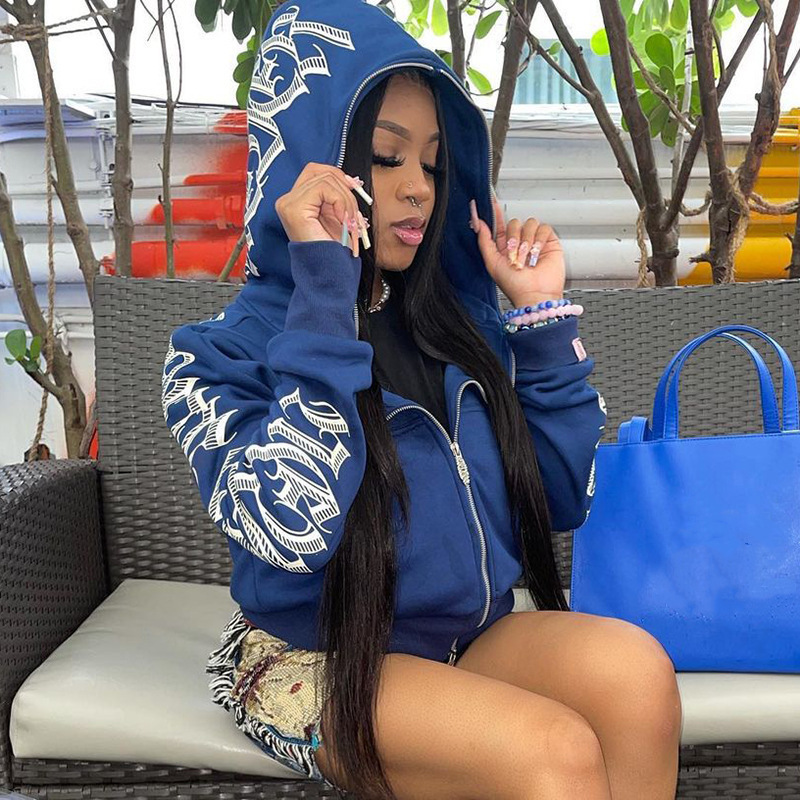 2022 Amazon AliExpress New Autumn and Winter Fashion Women's Letter Printing Kepeng Hooded Long Sleeve Women 2022 Amazon AliExpress New Autumn and Winter Fashion Women's Letter Printing Kepeng Hooded Long Sleeve Women