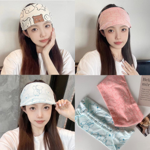 Internet celebrity pure cotton sweat-absorbent confinement hair band hat summer thin cute breathable loose not tight postpartum pregnant women headscarf