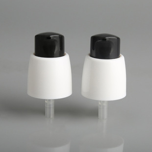 Plastic Powder Pump 20 Teeth Single Layer Smooth Bow with Pp Cover External Spring Cosmetic Liquid Foundation Pump Head