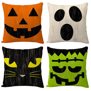 Explosive cross-border AliExpress Halloween decorative pillow case living room bedroom sofa bedside car cushion cover batch
