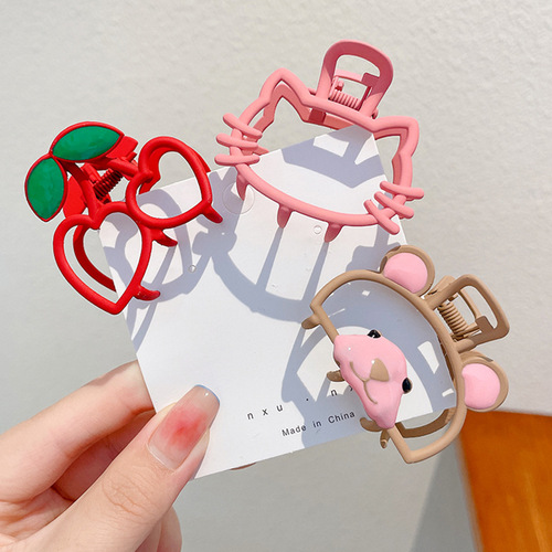 Children's small grabber female cute baby hairpin on the back of the head 2024 Internet celebrity new hair clip headband hairpin