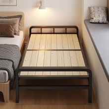 折叠床单人床实木简易床家用午休成人午睡加固铁架双人1.2米小床