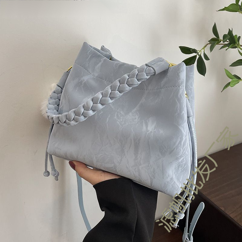 ハイエンドの西洋スタイルのニッチなピンクのバッグ、女性の新しい多用途クロスボディバッグ、ファッショナブルなハンドバッグ、バケットバッグ|undefined